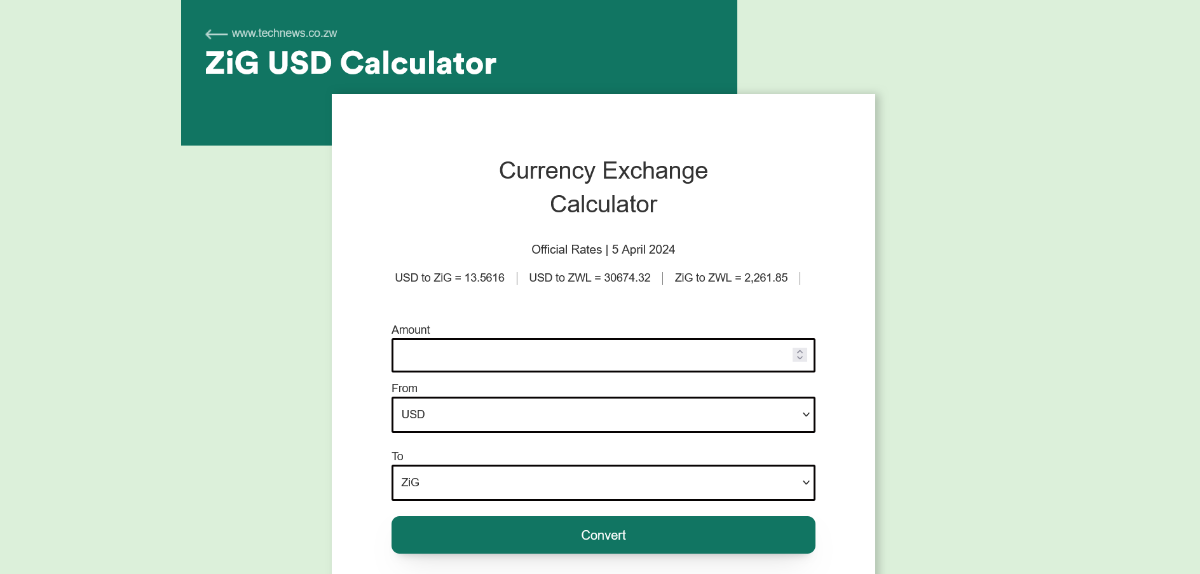 ZiG USD Calculator: Simplifying Currency Conversions in Zimbabwe