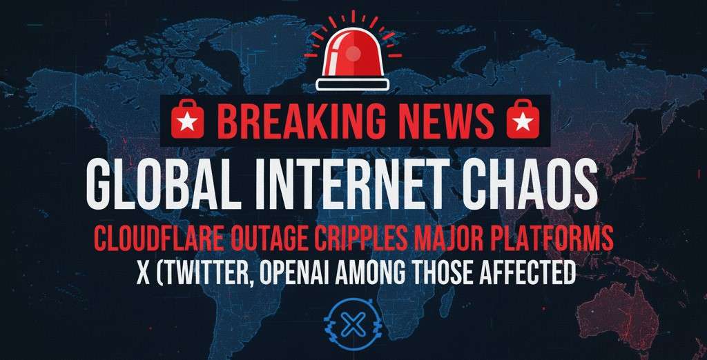 Major Cloudflare Outage Disrupts Access to X, ChatGPT and Other Major Online Platforms