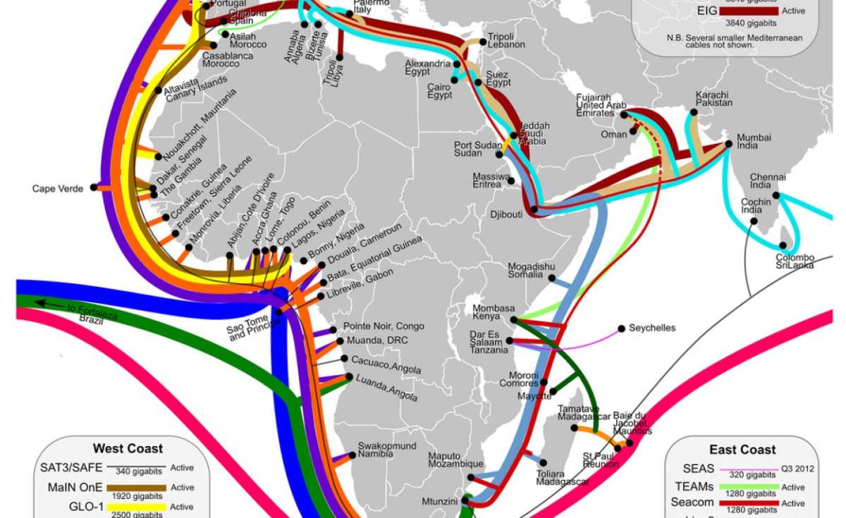 Major Undersea Cable Outage Cripples Internet in Parts of Africa