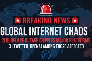 Major Cloudflare Outage Disrupts Access to X, ChatGPT and Other Major Online Platforms